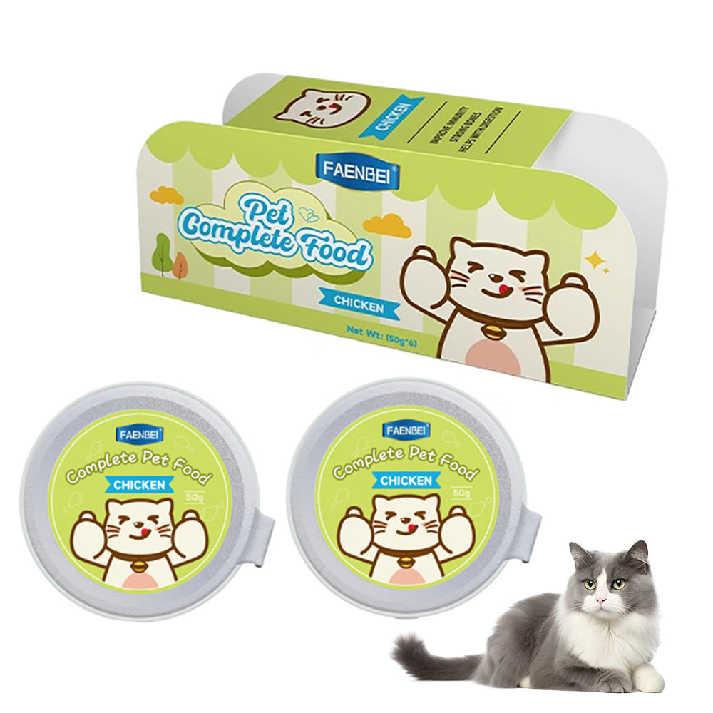 Natural Wet Canned Cat Food, Chicken - 45% Crude Protein, Grain Free, Protein with No Artificial Additives (144 x 3 oz Cans)