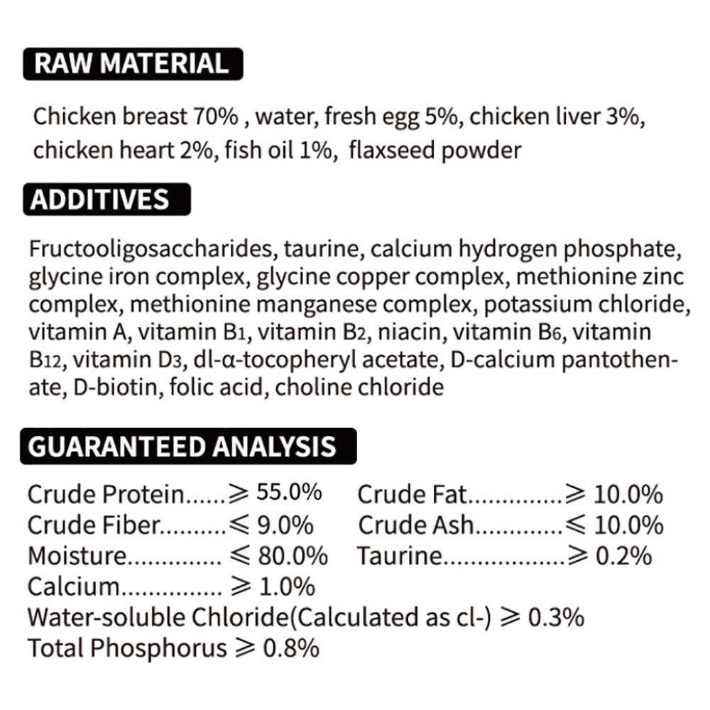 Natural Wet Canned Cat Food, Chicken - 55% Crude Protein, Grain Free, Protein with No Artificial Additives (120 x 3 oz Cans)