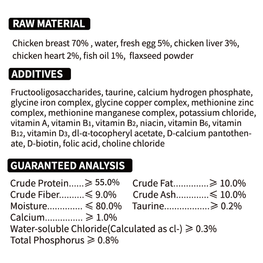 Natural Wet Canned Cat Food, Chicken - 45% Crude Protein, Grain Free, Protein with No Artificial Additives (144 x 3 oz Cans)