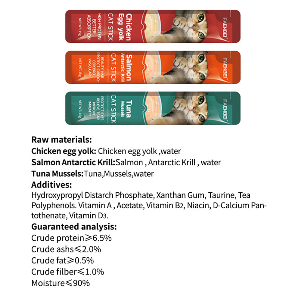1200PCS Cat Treats Creamy Puree Chicken / Salmon / Tuna Variety Pack of Lickable, 0.44 Oz Pouches