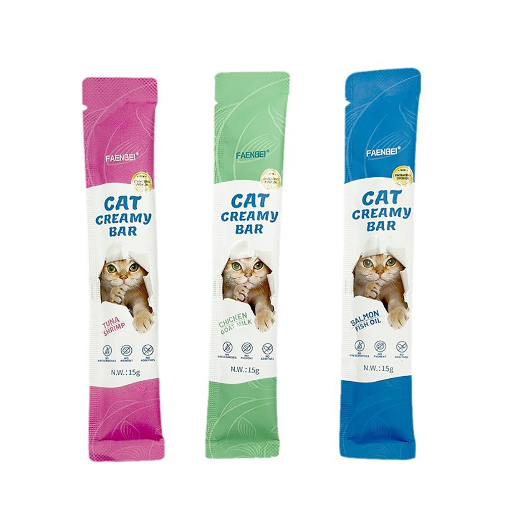 1000PCS Cat Treats Creamy Puree Chicken / Salmon / Tuna Variety Pack of Lickable, 15g Pouches, 250*4 Count