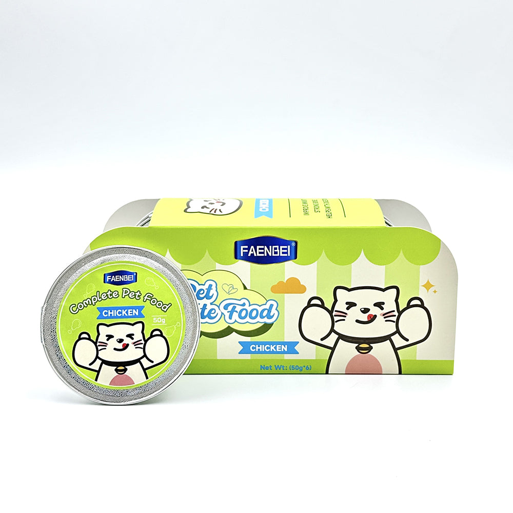 Natural Wet Canned Cat Food, Chicken - 45% Crude Protein, Grain Free, Protein with No Artificial Additives (144 x 3 oz Cans)