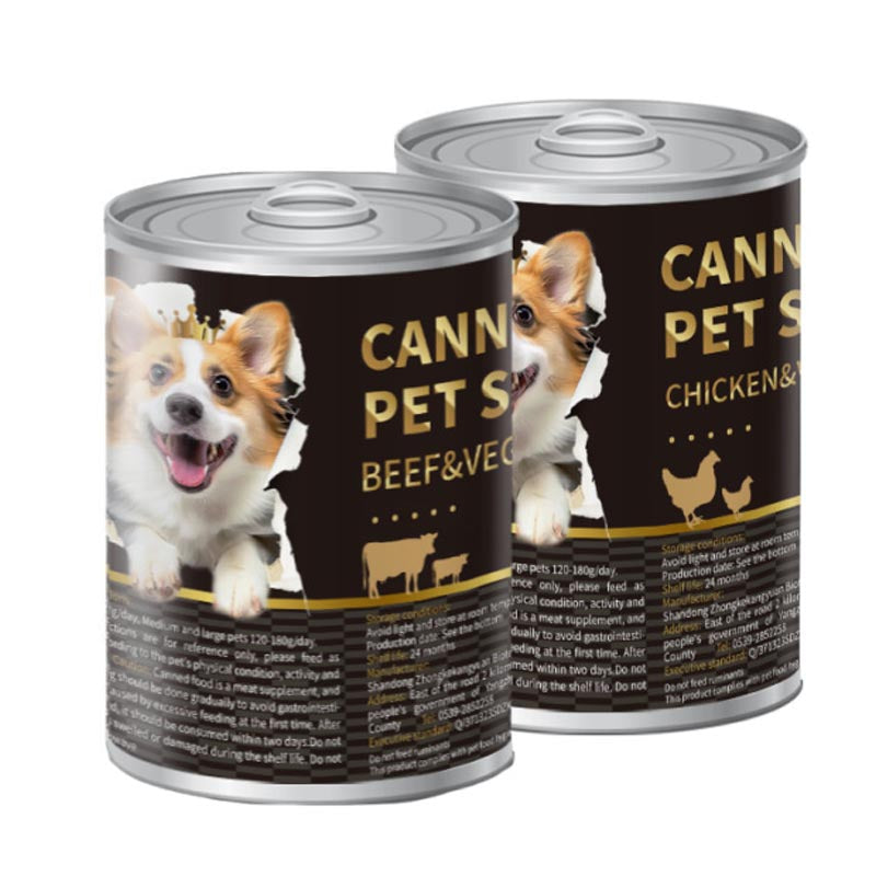 Ground Grain Free Wet Dog Food Natural Pate Chicken & Vegetables or Beef & Vegetables - (Pack of 24) 13 oz. Cans