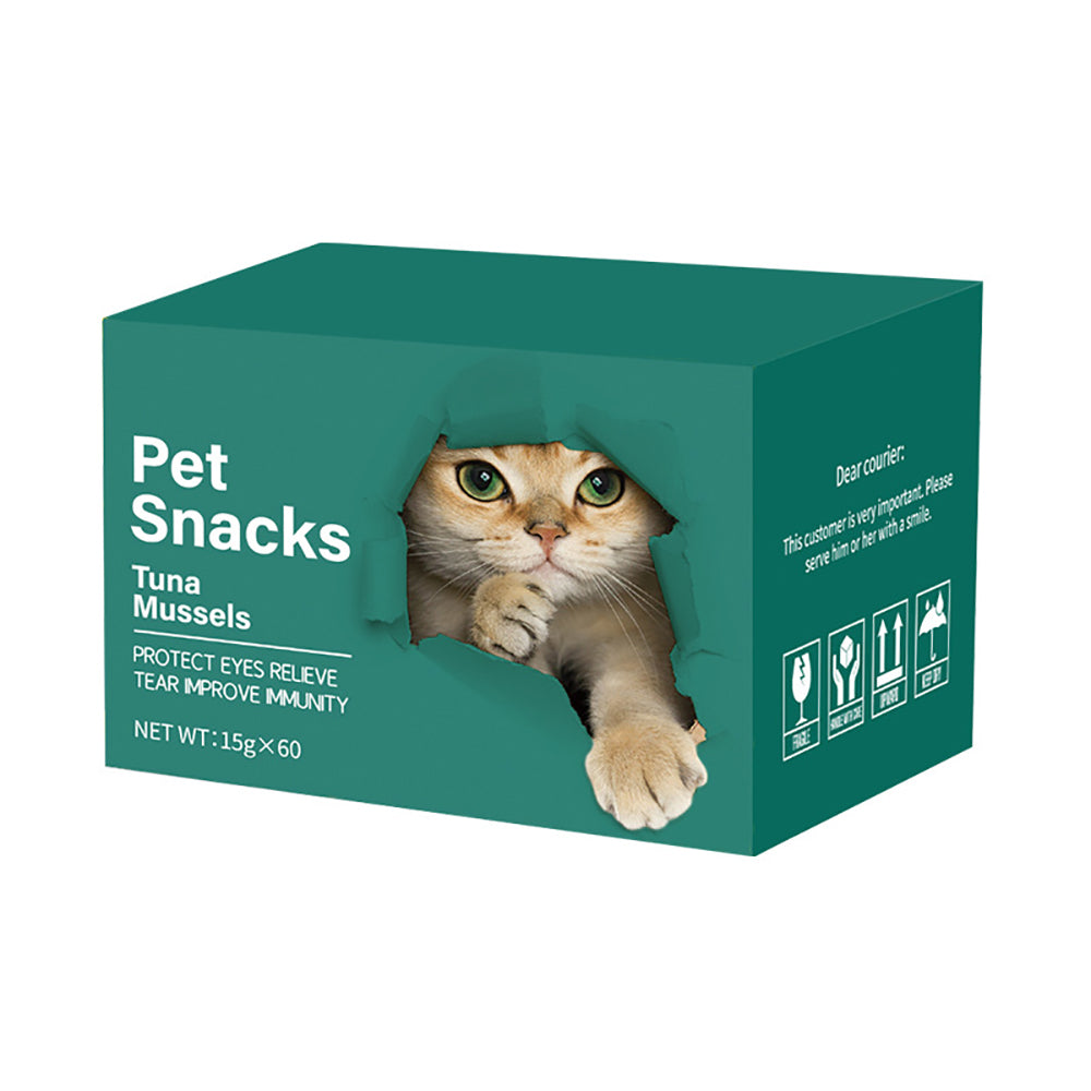 1200PCS Cat Treats Creamy Puree Chicken / Salmon / Tuna Variety Pack of Lickable, 0.44 Oz Pouches