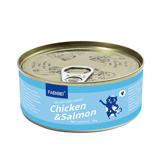 100PCS Chicken Recipe in Chicken Broth, with High Moisture Broth for Optimal Hydration, Wet Canned Cat Food, Can (100/48 Count)